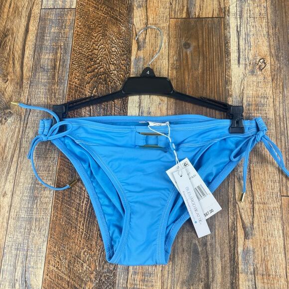 Bleu Rod Beattie Women Sz 4 Breezy Blue Nylon Spandex Bikini Bottom with Buckle - Picture 1 of 15